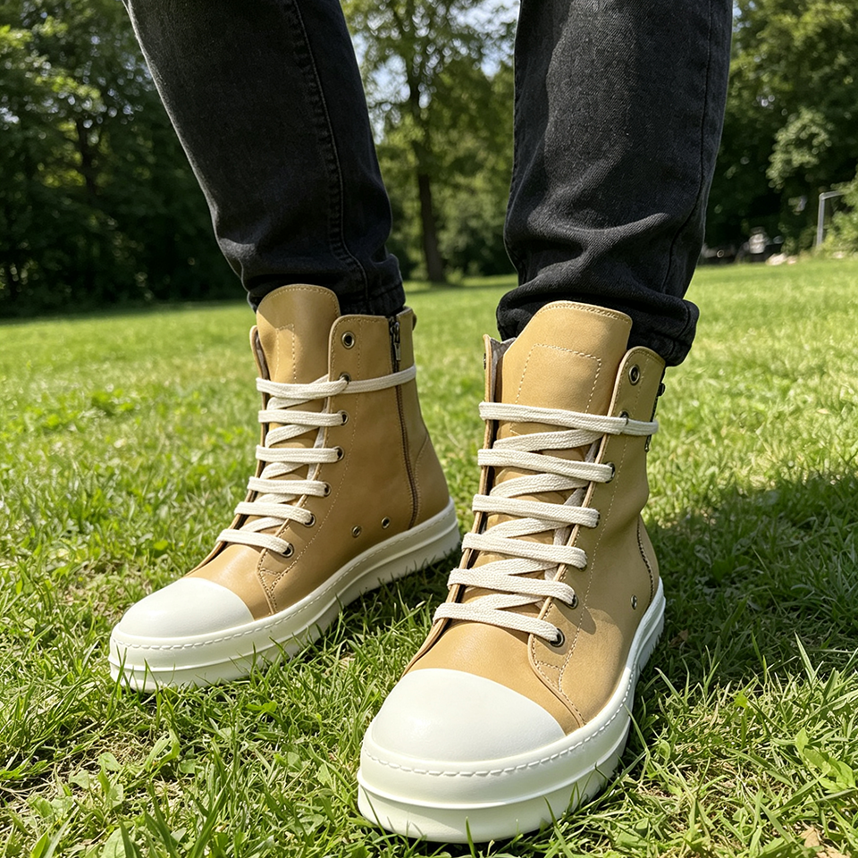 Streetwear Brand For Men - Ro Colorful Leather High Top Men
