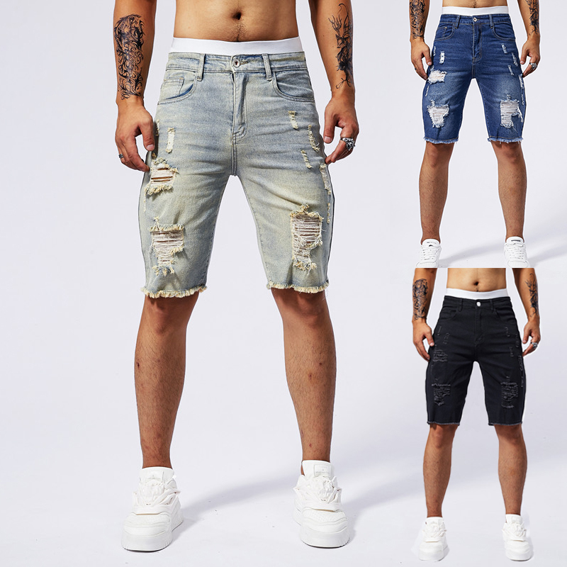 2025 Summer New Men's Ripped D - Streetwear Brand For Men incelemesi ve fiyatı