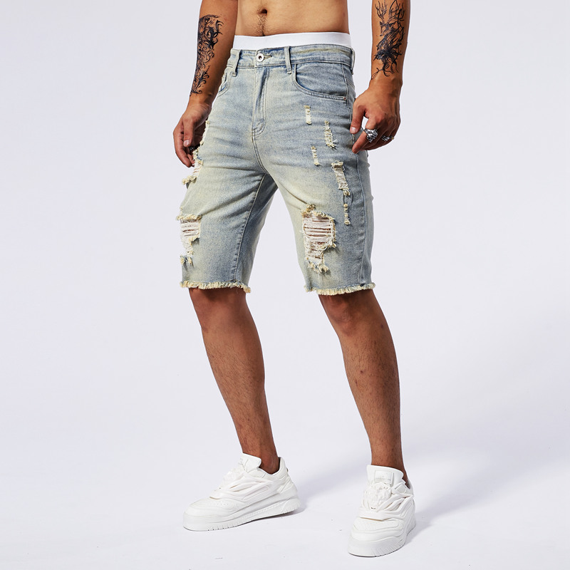 2025 Summer New Men's Ripped D - Streetwear Brand For Men incelemesi ve fiyatı