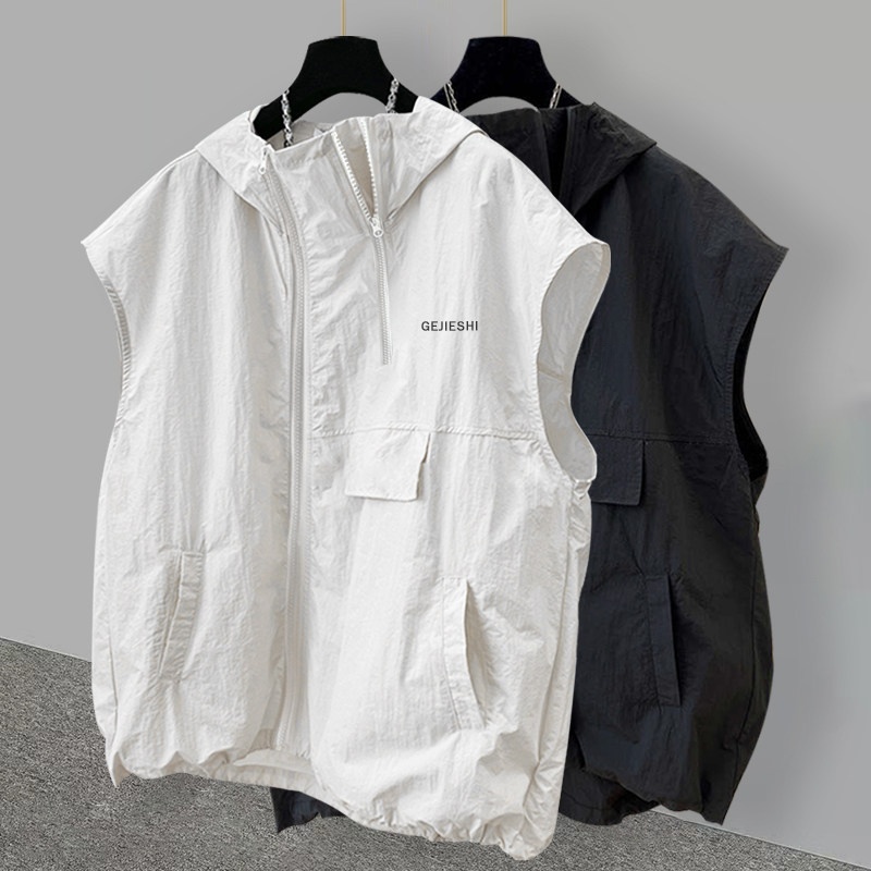 Ice Silk Zipper Hoodie Vest Me - Streetwear Brand Hoodies incelemesi ve fiyatı